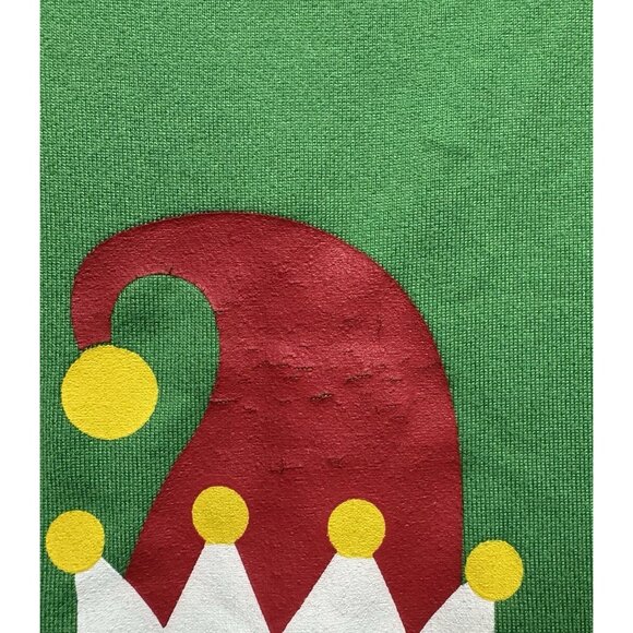 Santa's Favourite Elf Shirt Adult Small S Christmas Holiday Ugly Sweater Top EUC - Picture 2 of 9